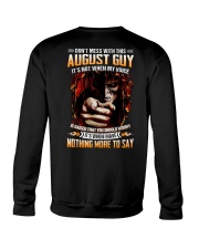 Don't Mess With This August Guy Crewneck Sweatshirt tile