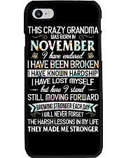 This Crazy Grandma Was Born In November Phone Case tile