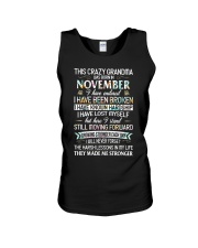 This Crazy Grandma Was Born In November Unisex Tank tile