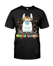 She Is A Bad Mama Llama Premium Fit Mens Tee tile