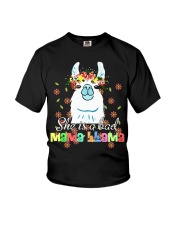 She Is A Bad Mama Llama Youth T-Shirt tile