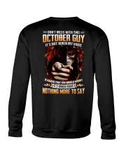 Don't Mess With This October Guy Crewneck Sweatshirt tile