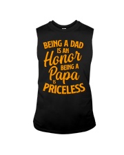 being a dad is an honor being a papa is priceless Sleeveless Tee tile