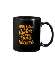 being a dad is an honor being a papa is priceless Mug tile