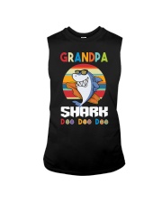 Grandpa Sharks Doo Doo Doo Sleeveless Tee tile