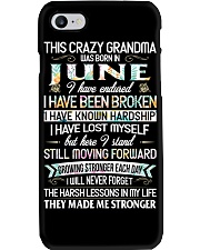 This Crazy Grandma Was Born In June Phone Case tile