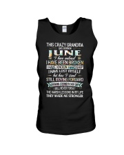 This Crazy Grandma Was Born In June Unisex Tank tile