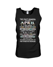 This Crazy Grandma Was Born In April Unisex Tank tile