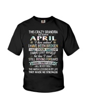 This Crazy Grandma Was Born In April Youth T-Shirt tile