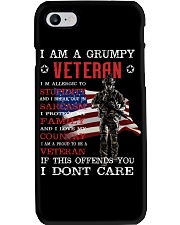 I am a grumpy veteran Phone Case tile