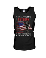I am a grumpy veteran Unisex Tank tile