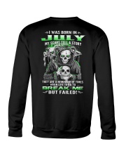 July Guy My Scars Tell A Story Crewneck Sweatshirt thumbnail