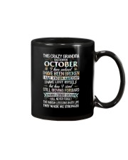 This Crazy Grandma Was Born In October Mug tile