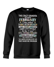 This Crazy Grandma Was Born In February Crewneck Sweatshirt tile
