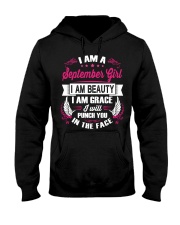 September Girl Will Punch You In The Face Hooded Sweatshirt thumbnail