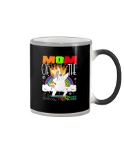 Mom Of Birthday Princess Color Changing Mug tile