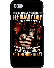 Don't Mess With This February Guy Phone Case tile