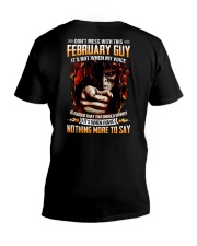 Don't Mess With This February Guy V-Neck T-Shirt tile