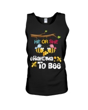 He or She grandma to bee Unisex Tank tile