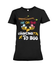 He or She grandma to bee Premium Fit Ladies Tee tile