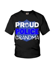 Proud Police Grandma Youth T-Shirt tile
