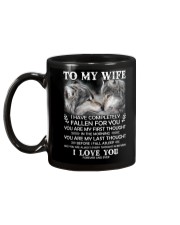 Love You Forever And Ever Wife Wolf Mug back