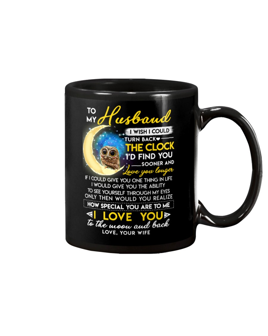 Owl Husband Clock Ability Moon Mug
