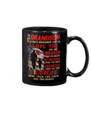 Veteran Grandson Grandpa I Love You Mug front