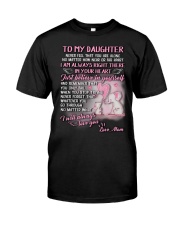 Daughter Never Feel That You Are Alone Elephant Classic T-Shirt thumbnail