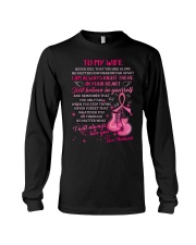 Never Feel That You Are Alone Breast Cancer Long Sleeve Tee thumbnail