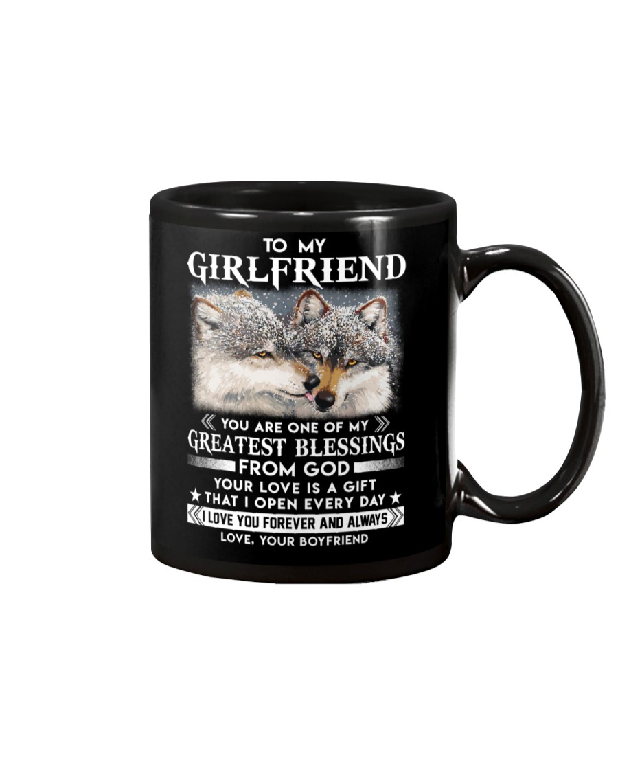 Wolf Girlfriend Greatest Blessing Mug