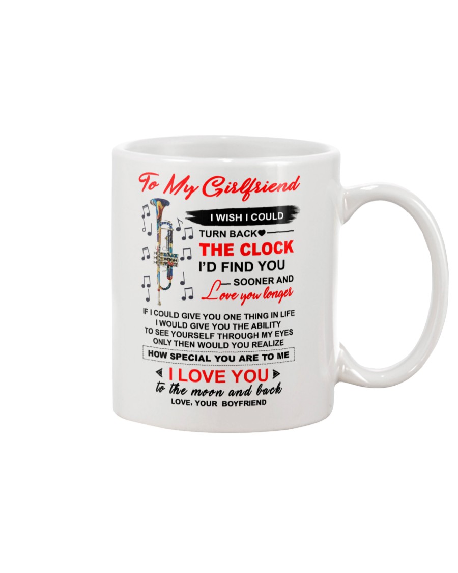 Instruments Trumpet Girlfriend Clock Ability Moon Mug