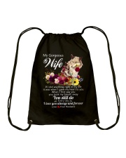 Wolf Wife I Love You Always And Forever Drawstring Bag thumbnail