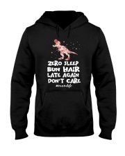 Zero Sleep Bun Hair Late Again Dinosaur Hooded Sweatshirt thumbnail