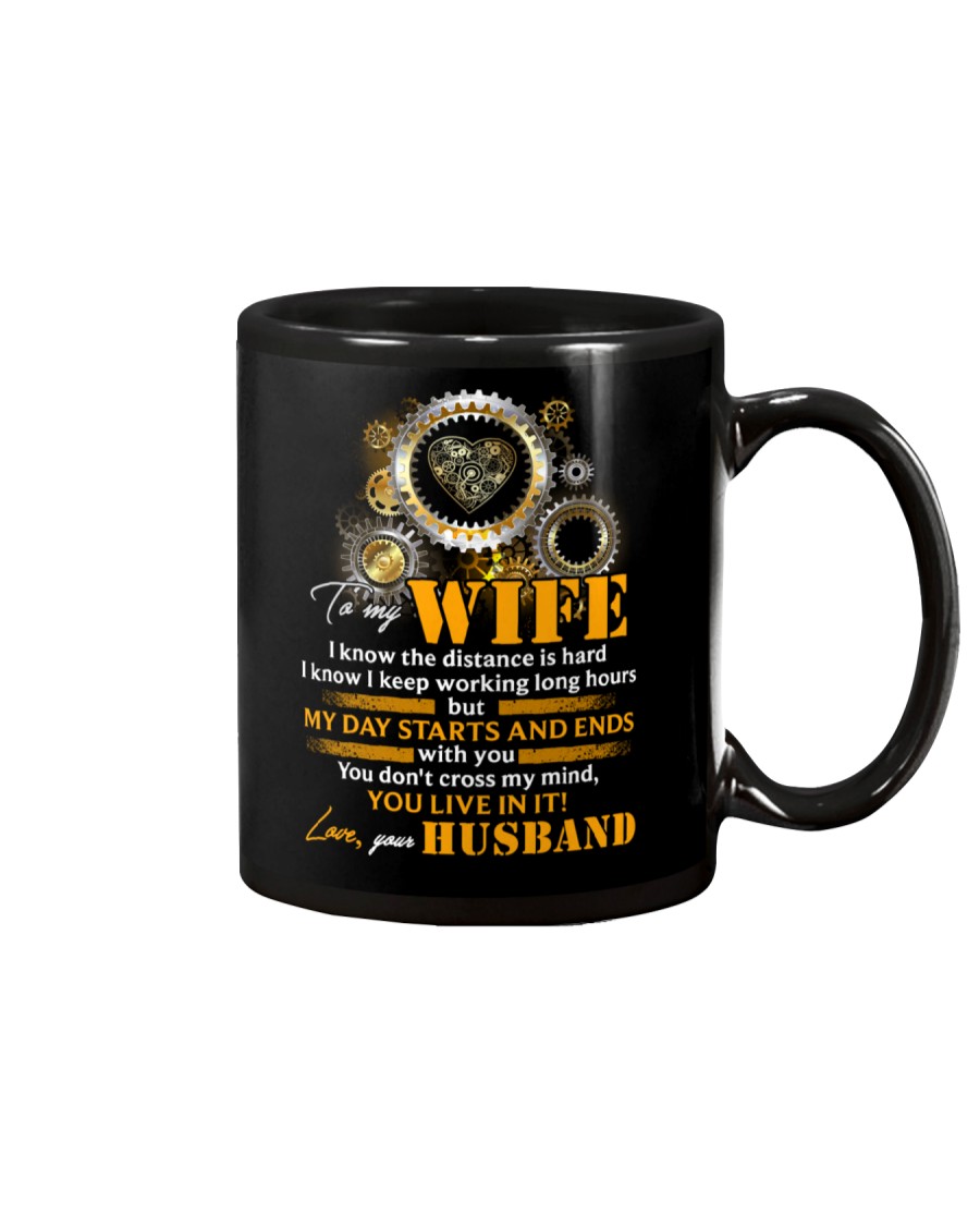 To My Wife I Know The Distance Is Hard Mechanic Mug