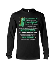 Your Opinion Of Me Means Nothing Dinosaur Long Sleeve Tee thumbnail