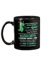 Your Opinion Of Me Means Nothing Dinosaur Mug back