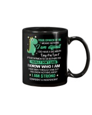 Your Opinion Of Me Means Nothing Dinosaur Mug front