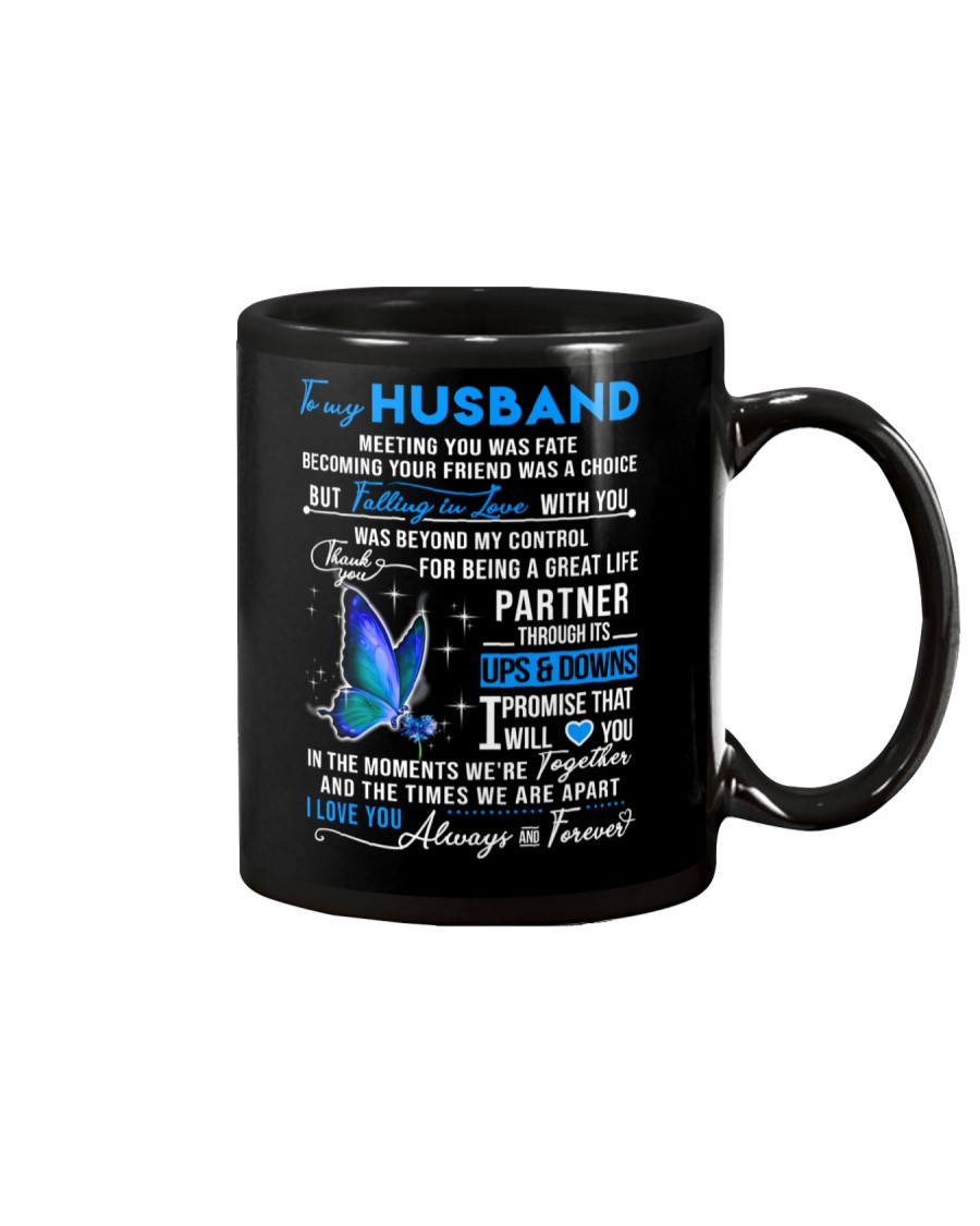 Butterfly Husband Ups And Downs Love Mug