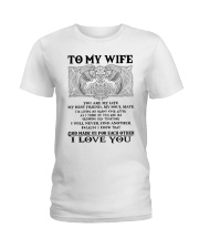 My Wife Growing Old Wolf Ladies T-Shirt thumbnail