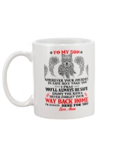 Enjoy The Ride Back Home Wolf Mug back