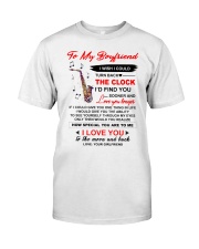 Instruments Saxo Boyfriend Clock Ability Moon Classic T-Shirt thumbnail