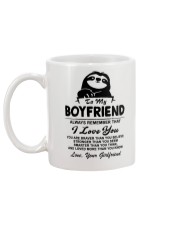 Sloth Boyfriend I Love You Mug back