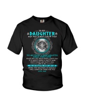 Viking Daughter Dad Beautiful Inside And Out Youth T-Shirt thumbnail