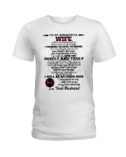 I Give You My Promise Firefighter Wife Ladies T-Shirt thumbnail
