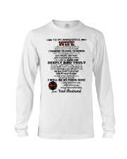 I Give You My Promise Firefighter Wife Long Sleeve Tee thumbnail