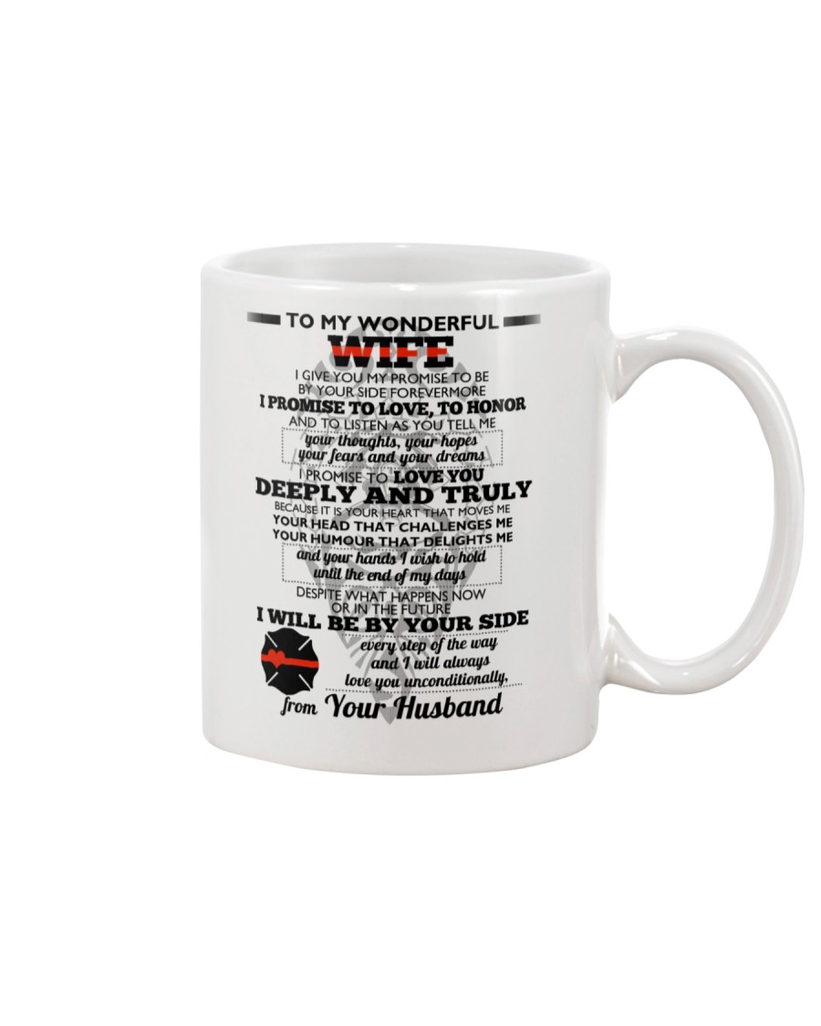 I Give You My Promise Firefighter Wife Mug