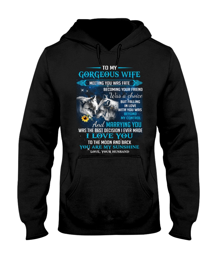 Meeting You Was Fate Wolf Hooded Sweatshirt