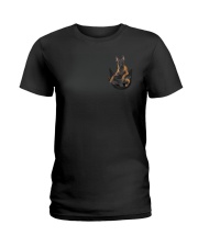 Cute Dog Pocket Inside Ladies T-Shirt thumbnail