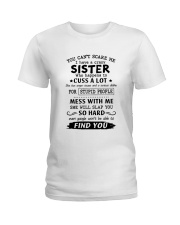 Sister Cuss A Lot Ladies T-Shirt thumbnail